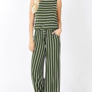 Stripe Jumpsuit